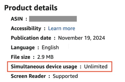 Previous identification of DRM-free ebooks on Amazon