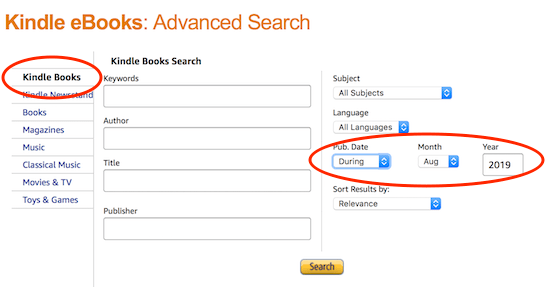 amazon advanced search