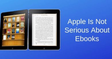 Apple Not Serious About Ebooks