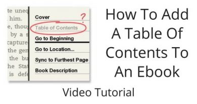 How-To-Add-A-Table-Of-Contents-To-An-Ebook-–-Video-Tutorial