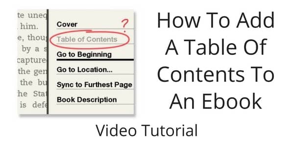 How-To-Add-A-Table-Of-Contents-To-An-Ebook-–-Video-Tutorial