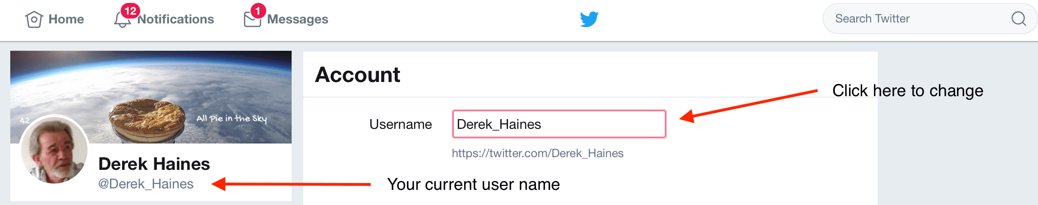 Change user name