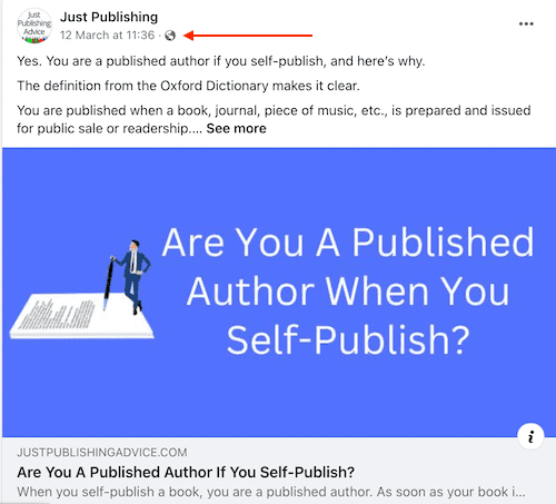 promote your book with links on Facebook