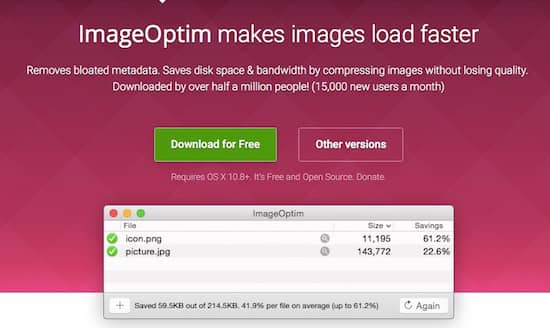 Make all your images load faster with ImageOptim