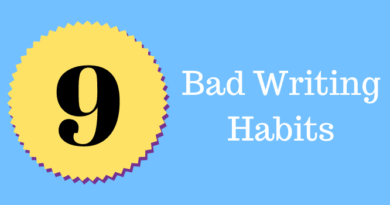 9 bad writing habits