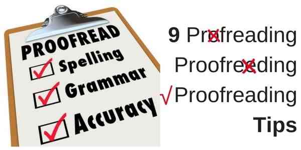 Proofreading Tips
