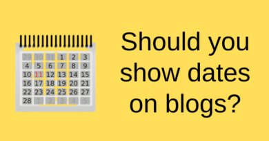 Should you show dates on blog posts
