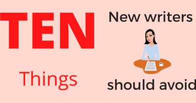 10 things writers should avoid