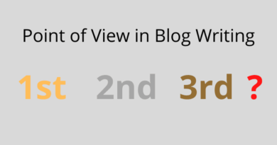 Point of View For Blog Writing