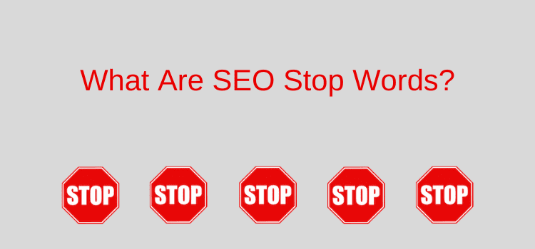 What are SEO stop words