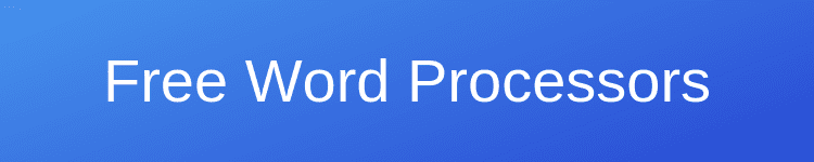 Free Word Processors