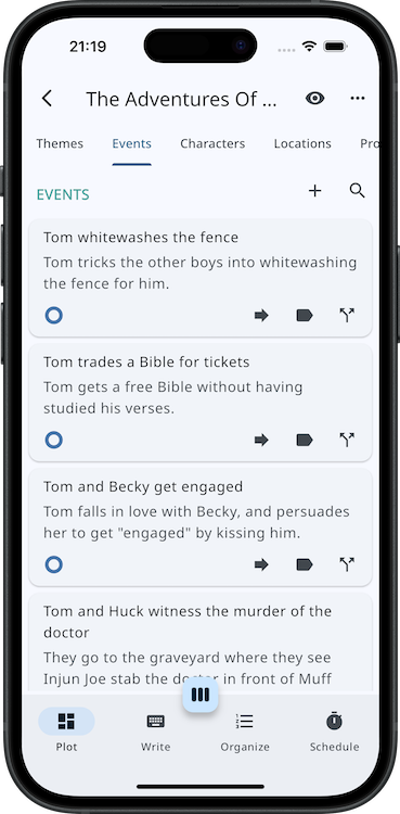 Novelist Screen