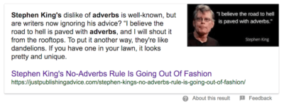 pick a title that works for rich snippets