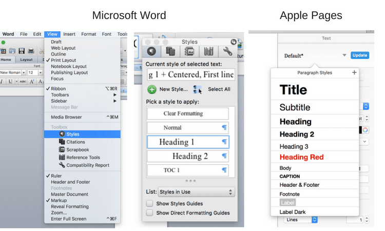 how to make a clickable table of contents in word