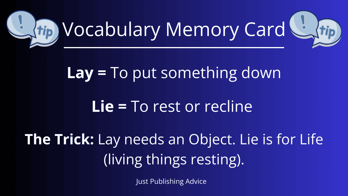 Vocabulary Memory Card Lay And Lie Vocabulary Memory Card Lay And Lie