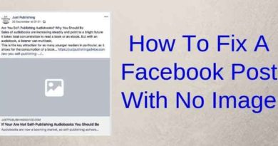 How To Fix A Facebook Post With No Image