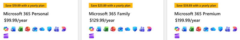 Microsoft 365 Personal and Family subscription prices 2026. Microsoft 365 Personal and Family subscription prices 2026.