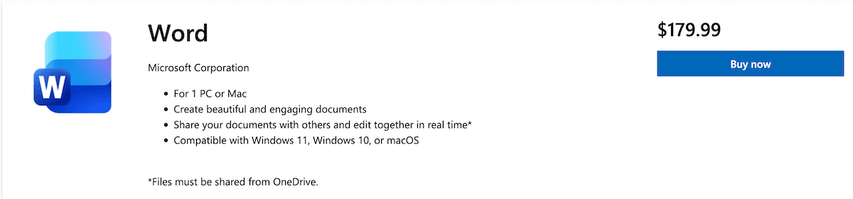 Microsoft Word Stand-Alone Purchase Microsoft Word Stand-Alone Purchase