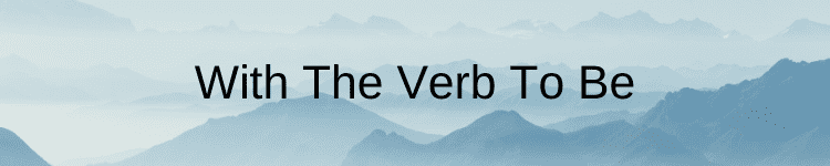 Using the verb to be in metaphors