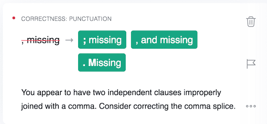semicolon or comma