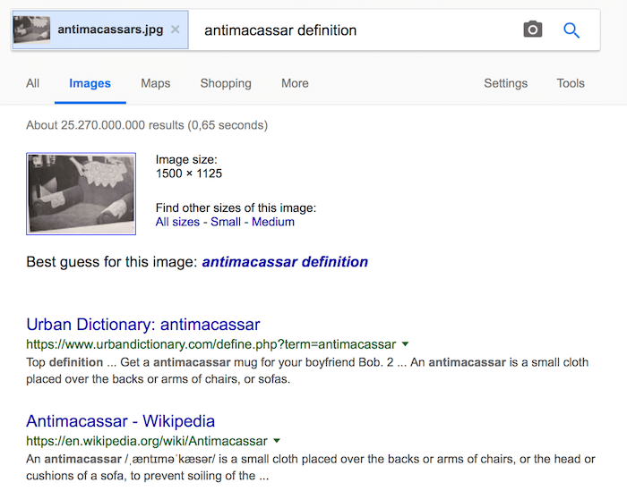 image search for words