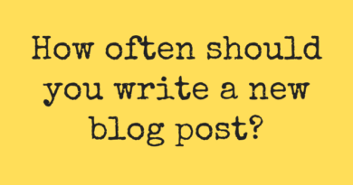 write new blog posts
