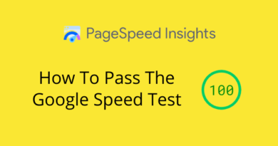 Pass The Google Speed Test