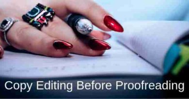 Copy Editing And Proofreading