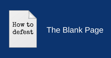 Defeat The Blank Page