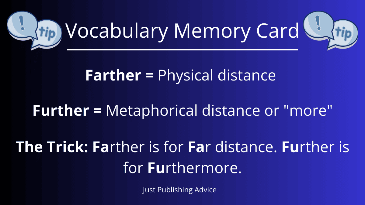 Vocabulary Memory Card Farther And Further Vocabulary Memory Card Farther And Further