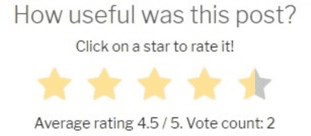 Star rating Social Proof