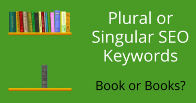 plural or singular SEO keywords