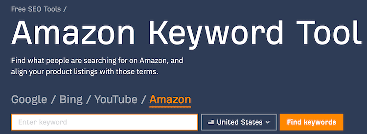 Ahrefs Amazon Keyword Tool