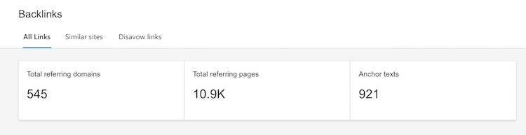Bing SEO backlinks data Bing SEO backlinks data
