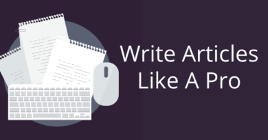 How To Write Articles Like A Pro
