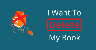 I want to delete my book