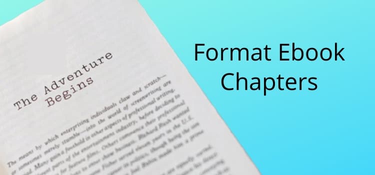Format Ebook Chapters