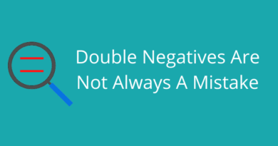 Double Negatives Are Not Always A Mistake