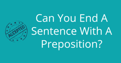 Can You End A Sentence With A Preposition