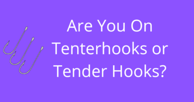 On Tenterhooks Or Tender Hooks