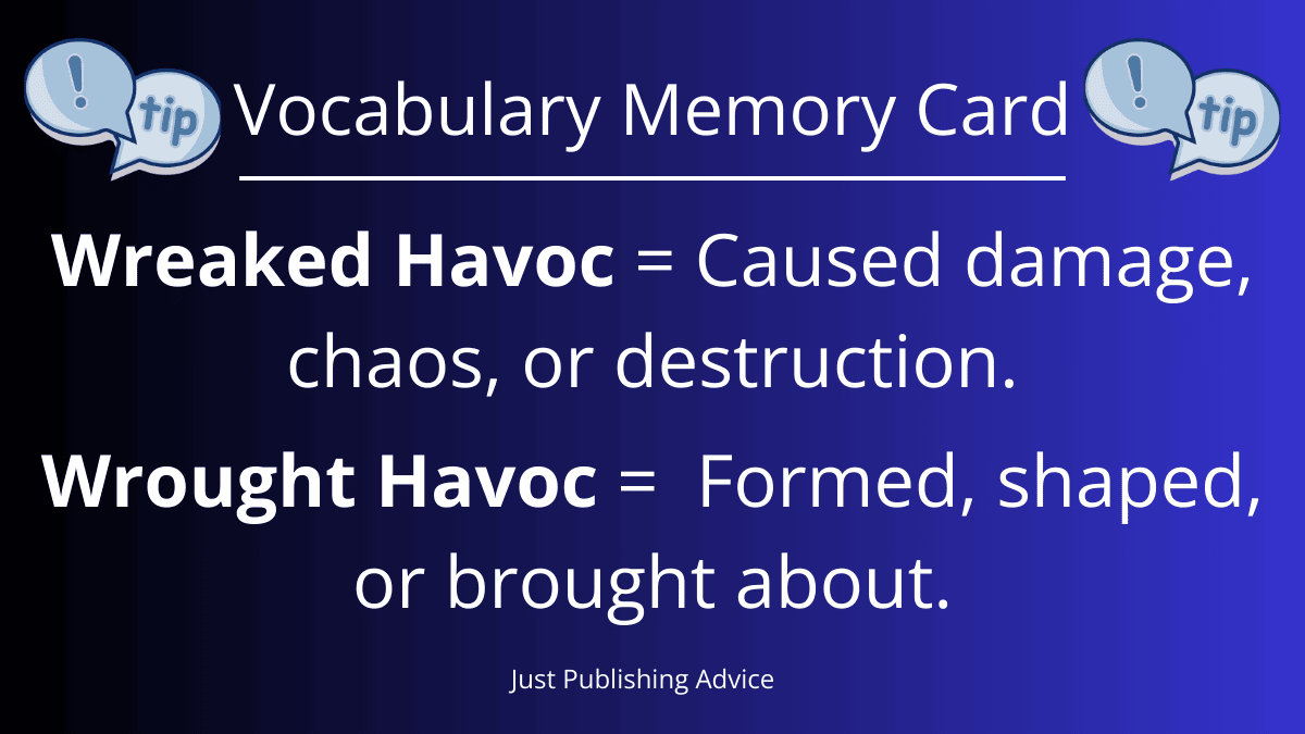 Vocabulary Memory Card Wreaked Havoc And Wrought Havoc