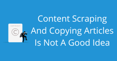 Content Scraping And Copying Articles