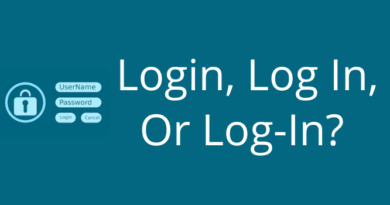 Login, Log In, Or Log-In