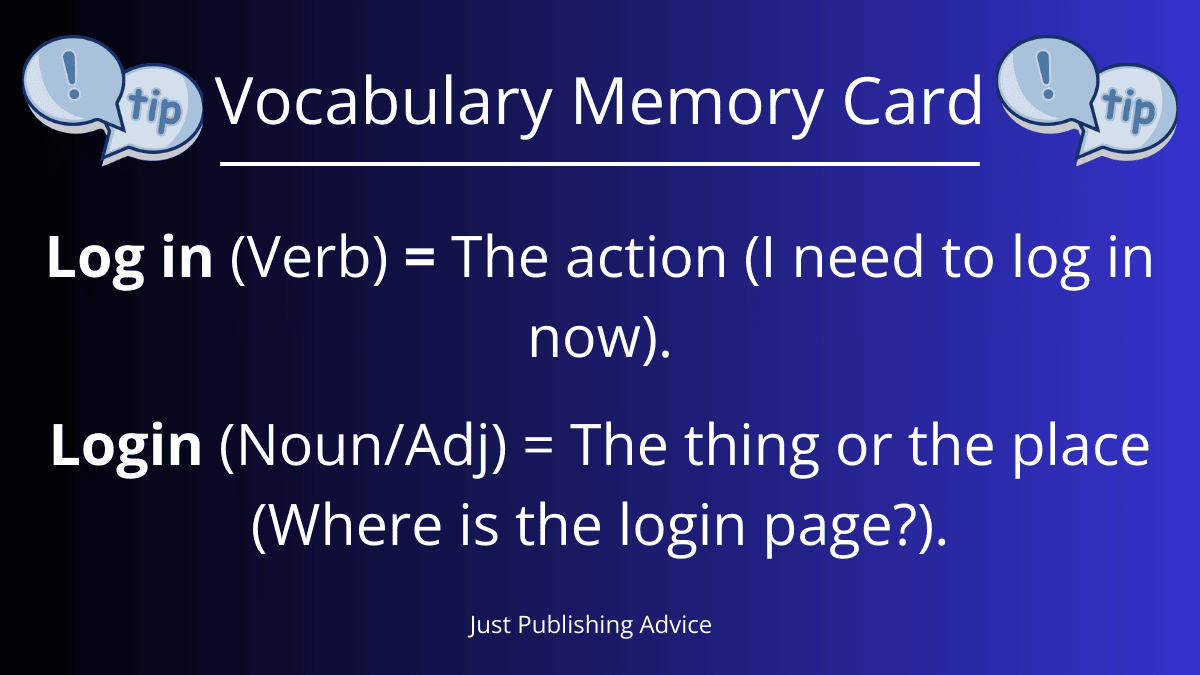 Vocabulary Memory Card Log In And Login