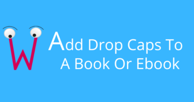 Add Drop Caps To A Book