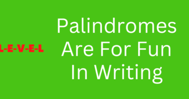Palindromes in writing