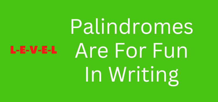 Palindromes Are Fun Whichever Way You Look At Them