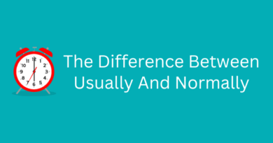 Usually And Normally