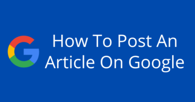 How To Publish An Article On Google