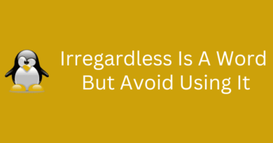 Irregardless Is A Word